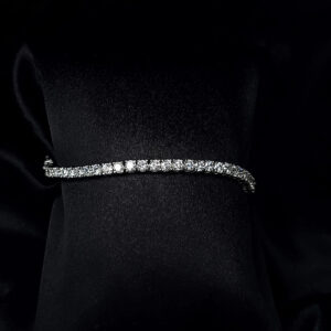 Silver tennis bracelet