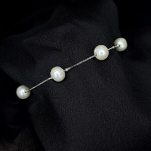 Silver moti bracelet