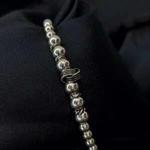 Silver ball bracelet