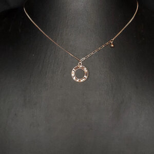 Silver rose gold necklace