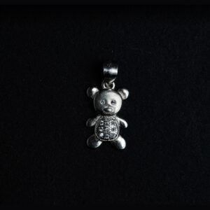 Silver teddy pendent
