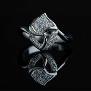 Silver windmill ring