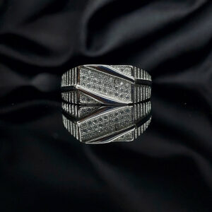 Silver men's ring