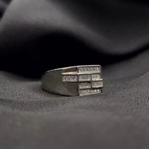 Silver men's ring